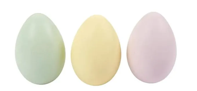 Påskeegg i plast - Pastell, 12 stk