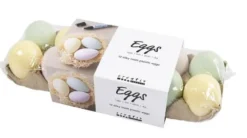 Påskeegg i plast - Pastell, 12 stk