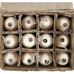 Påskeegg i terrakotta til oppheng, 12 stk