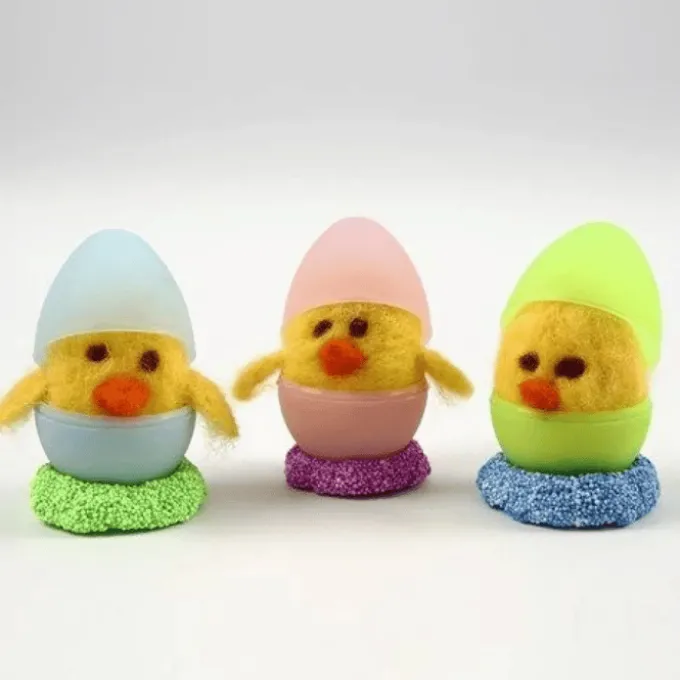Påskeegg, 12 stk. - H: 6 cm.