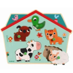 Puslespill med lyd - På bondegården