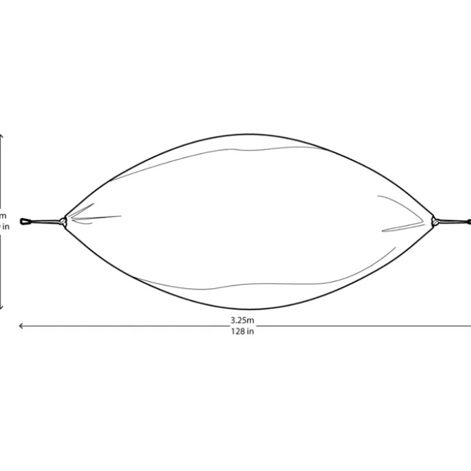 Reisehengekøye dobbel (nylon) - Turkis