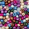Rocaiperler Ø5 mm - Metallfarger, 720 gr.