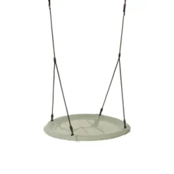 Rundhuske Ø100 cm - Salviegrønn (svart tau)