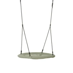 Rundhuske Ø100 cm - Salviegrønn (svart tau)