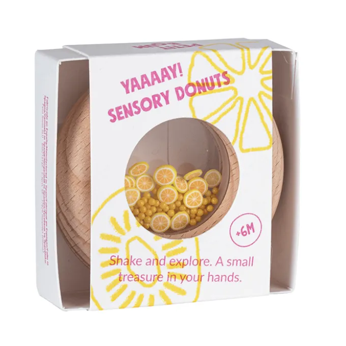 Sansedonut Ø7 cm - Sitroner