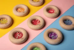 Sansedonut Ø7 cm - Sitroner