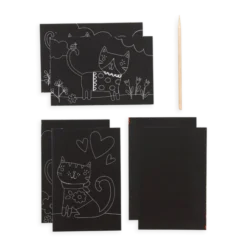 Scratch & Scribble, mini - Søte katter