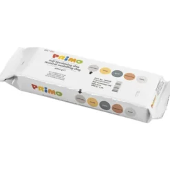 Selvherdende leire - Lysegrå, 1 kg.