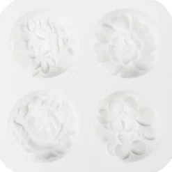 Silikonform - Blomstermotiver, 4 stk.