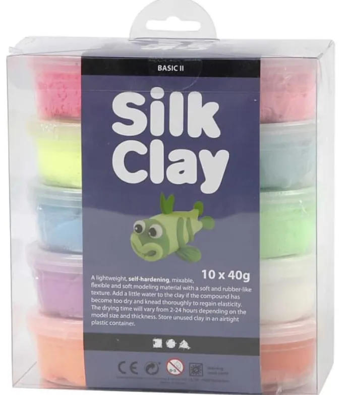 Silk Clay 10 x 40 gr. - Neon