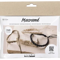 Smykkesett - Macramé armbånd, 3 stk