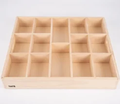 Sorteringsbrett i tre, 14 rom