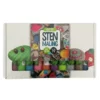 Stenmaling 10 x 30 ml - Glitter