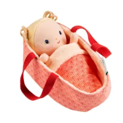 Stoffdukke med bærebag, 22 cm. - Anais