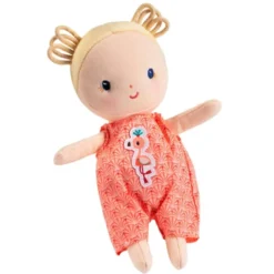 Stoffdukke med bærebag, 22 cm. - Anais