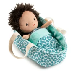 Stoffdukke med bærebag, 22 cm. - Ari