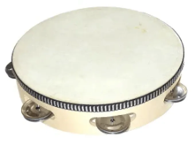 Tamburin m. skinn 15cm