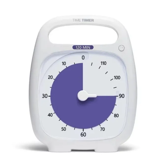 Time Timer PLUS Hvit (14x18 cm.) - 120 min.