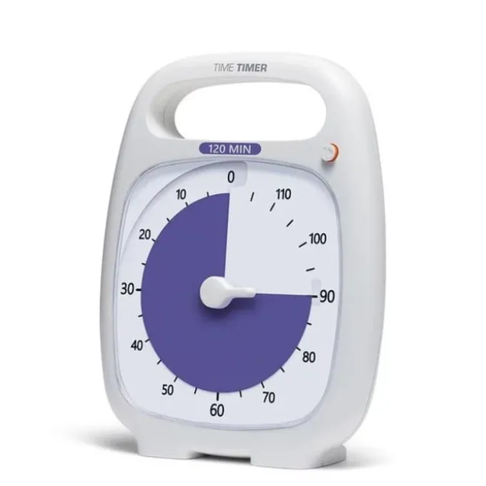 Time Timer PLUS Hvit (14x18 cm.) - 120 min.