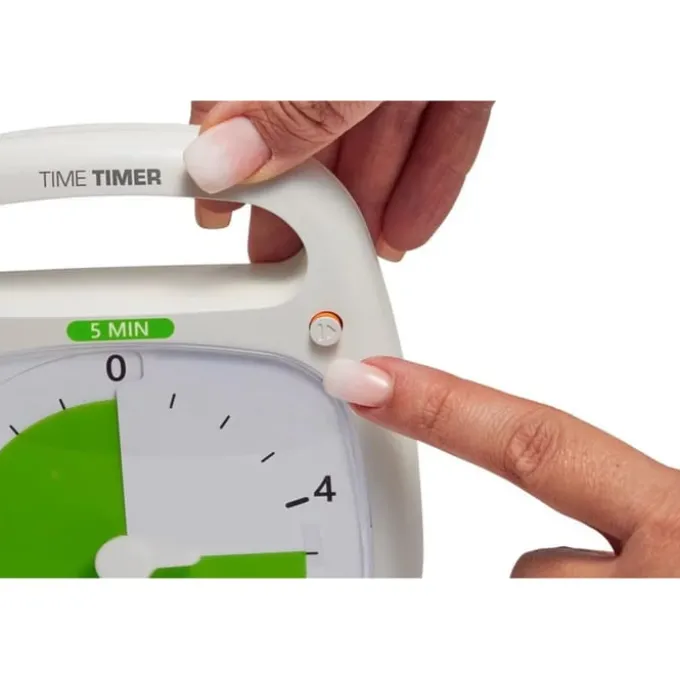 Time Timer PLUS Hvit (14x18 cm.) - 5 min.