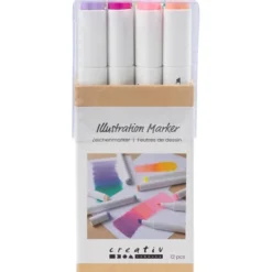 Twin Markers - Pastell, 12 stk.