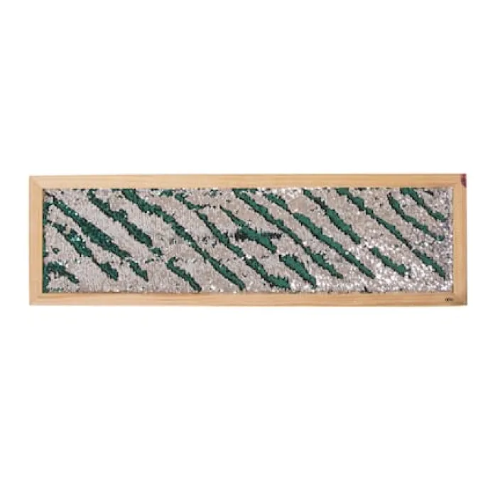 Veggpanel m. pailletter - Sølv, 1 stk