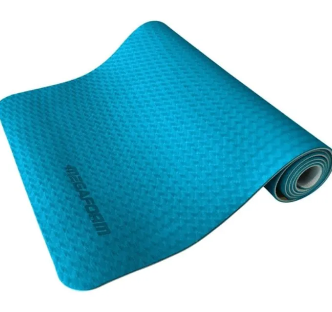 Yogamatte 183 x 61 cm - Blå/Grå